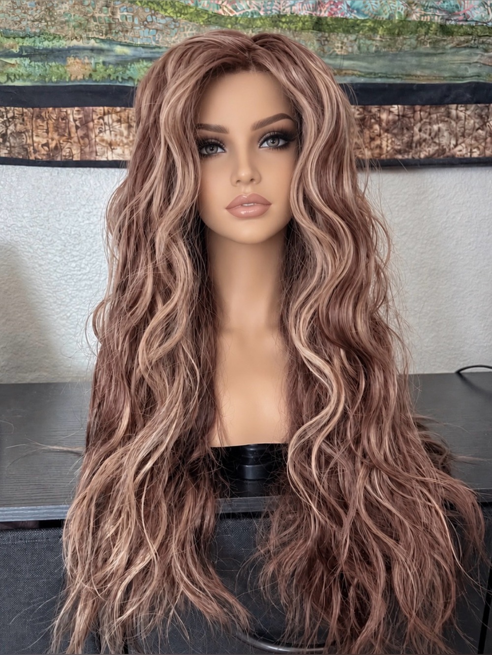 Chelsey Smith Crowns – Alexia-Beachy Water Waves | 24” | 13x6 Swiss Lace Hybrid.